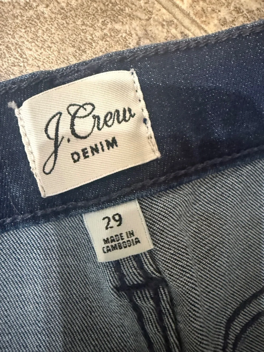 J.Crew 9” Toothpick Jeans Size 29 Dark Wash Button Fly Skinny Denim